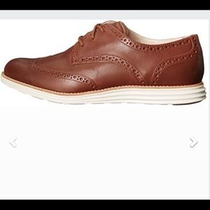 Cole Haan brown oxford lunargrand wingtip shoes